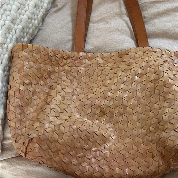 Madewell Woven Leather Tote Bag - Picture 7 of 7